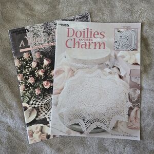 Doilies with Charm Crochet Pattern. A year of Doilies Total Of 2 Books